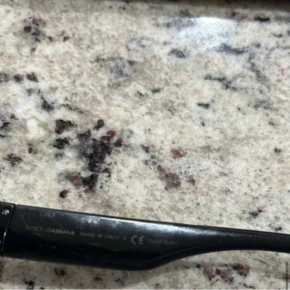 Dolce & Gabbana Black and Gold Oversized Sunglasses - Picture 8 of 9